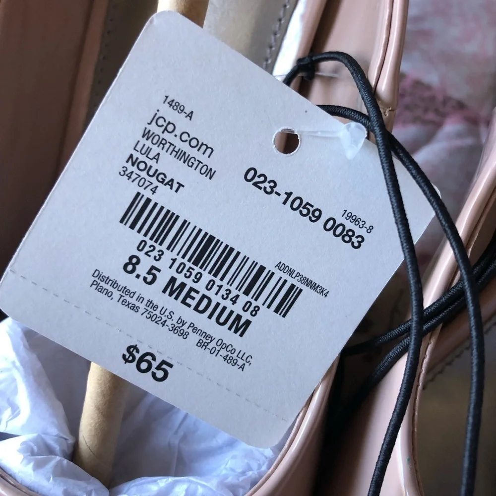 NWT Nude PeepToe Pumps - Picture 4 of 7